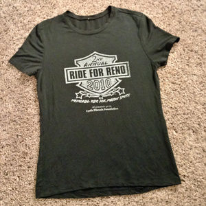 Women's 2nd Annual Ride for Reno 2010 BLK t-shirt